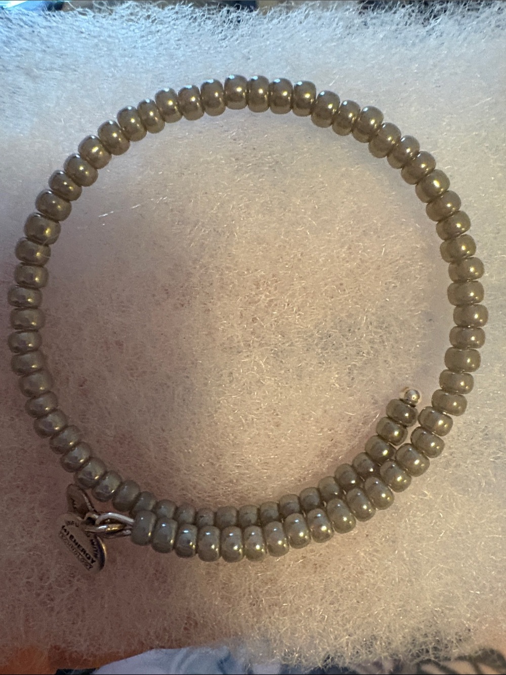 Alex and Ani Grey Beaded Wrap Bracelet - Women Jewelry